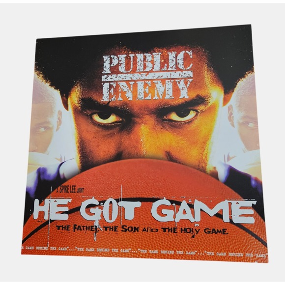 Public Enemy He Got Game 1998 Promo Poster 12x12 Double Sided Def Jam Hip Hop - Picture 1 of 5